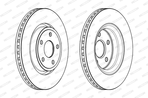 Гальмівний диск DDF2097C-1 FERODO #1