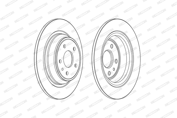 Тормозной диск DDF2338C FERODO #1