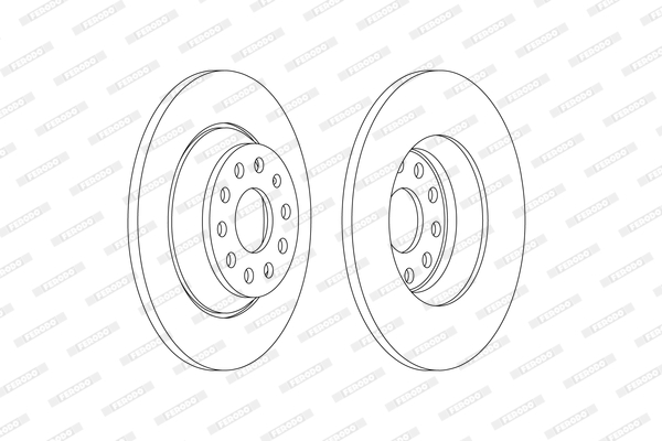 Тормозной диск DDF2506C FERODO #1