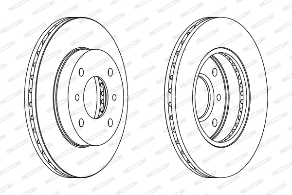 Гальмівний диск DDF260 FERODO #1
