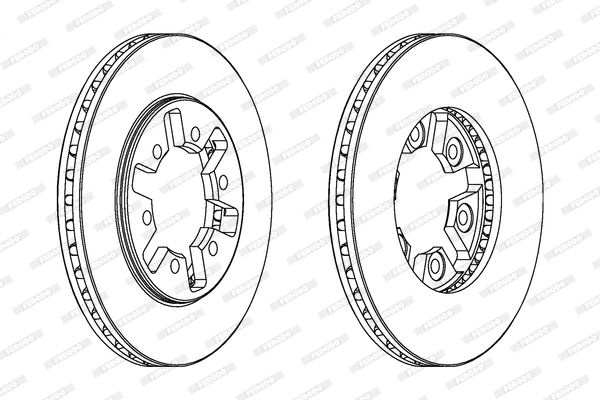 Гальмівний диск   DDF626   FERODO