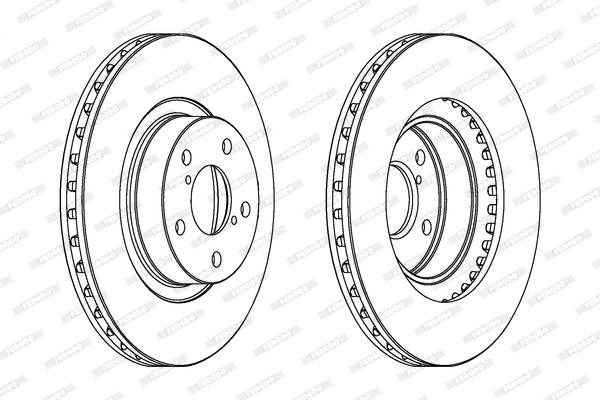 Гальмівний диск DDF679 FERODO #1