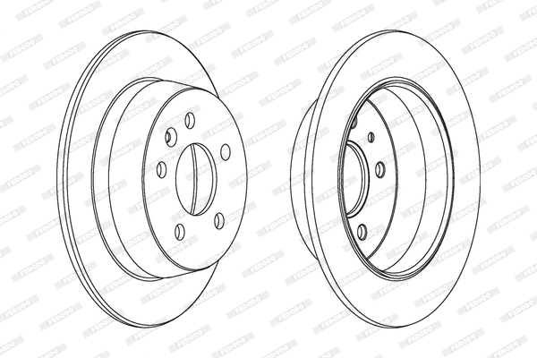 Тормозной диск DDF861C FERODO #1