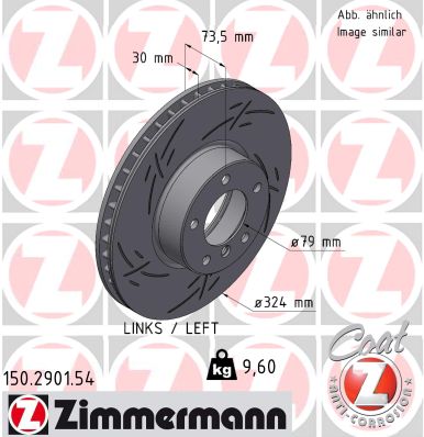 Тормозной диск   150.2901.54   ZIMMERMANN