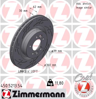 Тормозной диск   450.5213.54   ZIMMERMANN