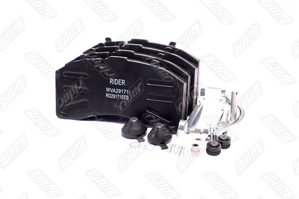 Колодка гальм. диск. LONG LIFE (компл. на вісь) BPW RS-SB 4309T (RIDER), RIDER RD29171STD Колодка гальм. диск. LONG LIFE (компл. на вісь) BPW RS-SB 4309T (RIDER), RIDER RD29171STD