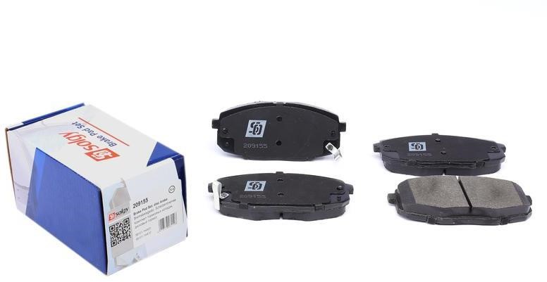 Комплект гальмівних колодок, solgy 209155 Комплект гальмівних колодок, solgy 209155
