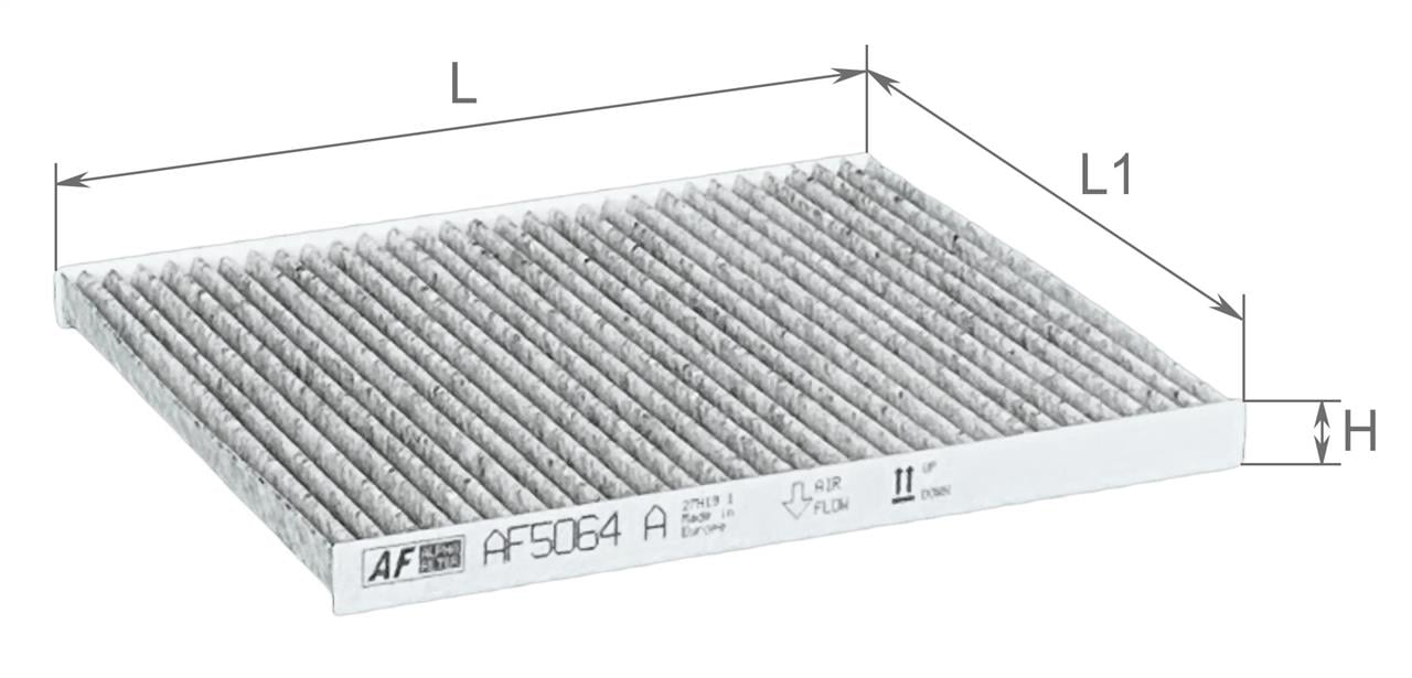 ALPHA HYUNDAI фільтр салону (вугілля) Solaris 10-, Alpha Filter AF5064A ALPHA HYUNDAI фільтр салону (вугілля) Solaris 10-, Alpha Filter AF5064A