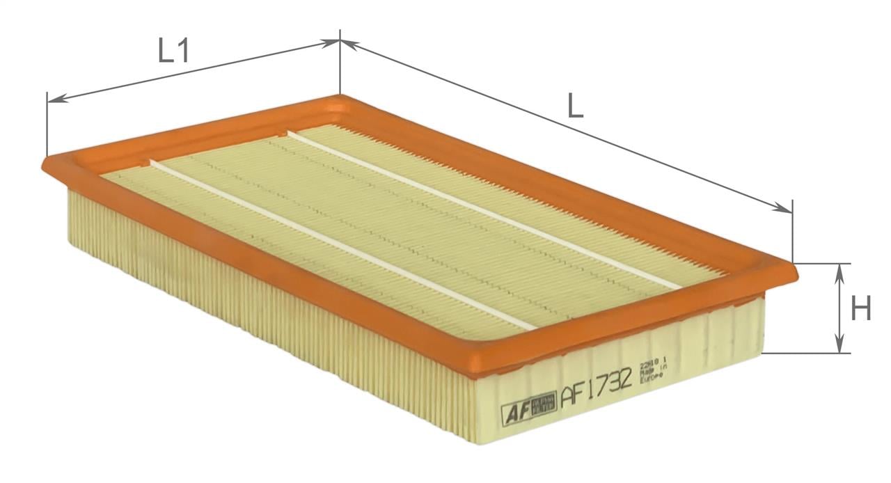 Фільтр повітряний MAZDA CX-9 3.5-3.7 07-, FORD EXPLORER 2.0-4.6 11- (вир-во ALPH, Alpha Filter AF1732 Фільтр повітряний MAZDA CX-9 3.5-3.7 07-, FORD EXPLORER 2.0-4.6 11- (вир-во ALPH, Alpha Filter AF1732