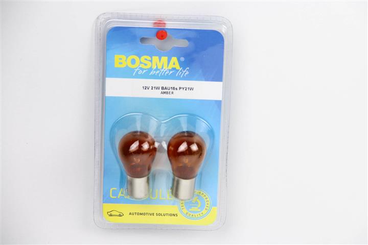 Автолампа BAU15S 12V 21W PY21W Янтарний BLISTER (2 шт), BOSMA 0287B Автолампа BAU15S 12V 21W PY21W Янтарний BLISTER (2 шт), BOSMA 0287B