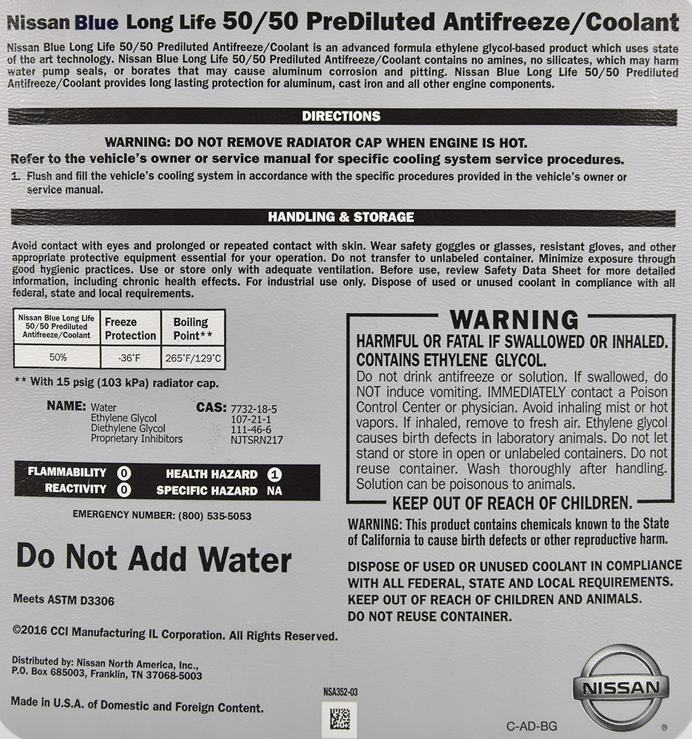 Антифриз 999mpl25500p NISSAN #2