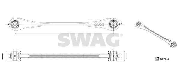 Важіль підвіски, підвіска коліс   33 11 0145   SWAG