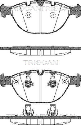 Комплект гальмівних накладок, дискове гальмо   8110 11011   TRISCAN