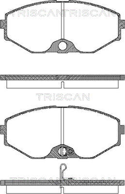 Комплект тормозных колодок, дисковый тормоз   8110 14037   TRISCAN