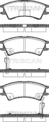 Комплект гальмівних накладок, дискове гальмо   8110 43007   TRISCAN