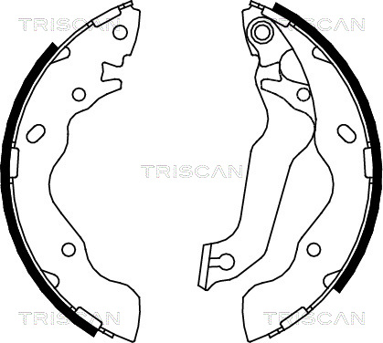 Комплект тормозных колодок   8100 43013   TRISCAN