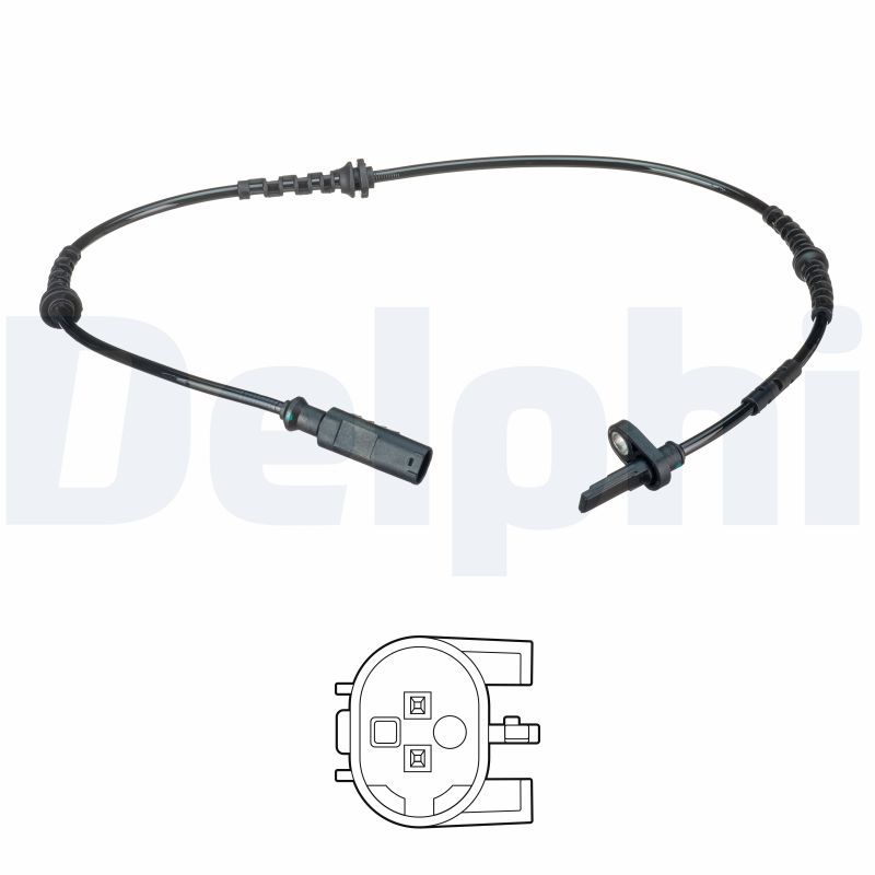 Датчик, кількість обертів колеса   SS20596   DELPHI