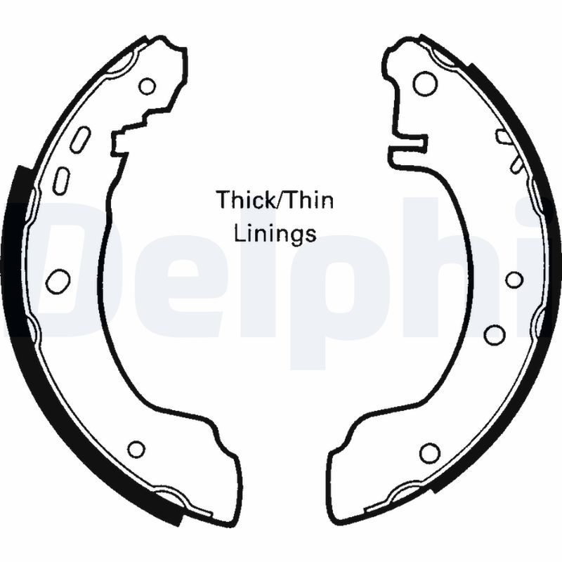 Комплект тормозных колодок   LS1620   DELPHI