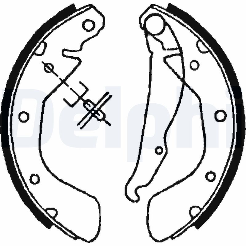 Комплект гальмівних колодок   LS1622   DELPHI