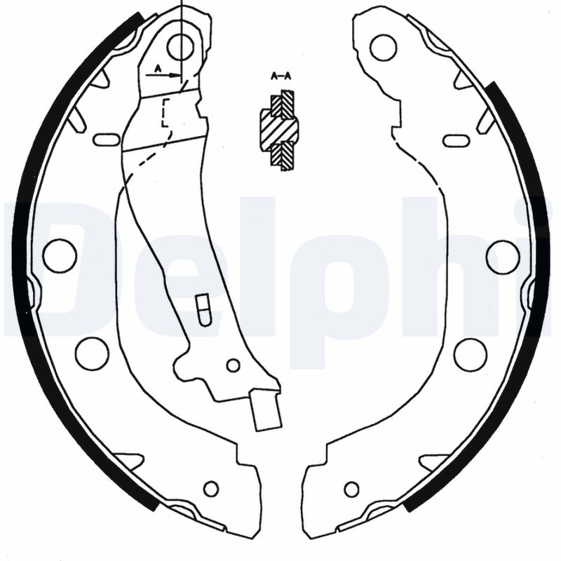 Комплект тормозных колодок   LS1828   DELPHI