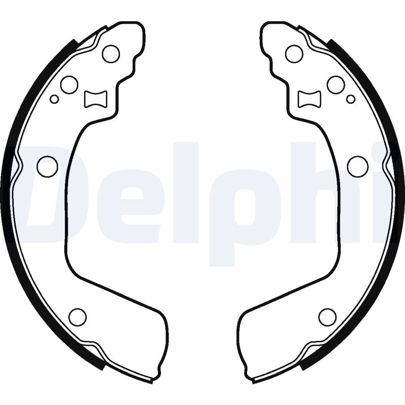 Комплект тормозных колодок, DELPHI LS2046 Комплект тормозных колодок, DELPHI LS2046