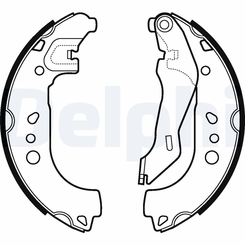 Комплект тормозных колодок   LS2107   DELPHI
