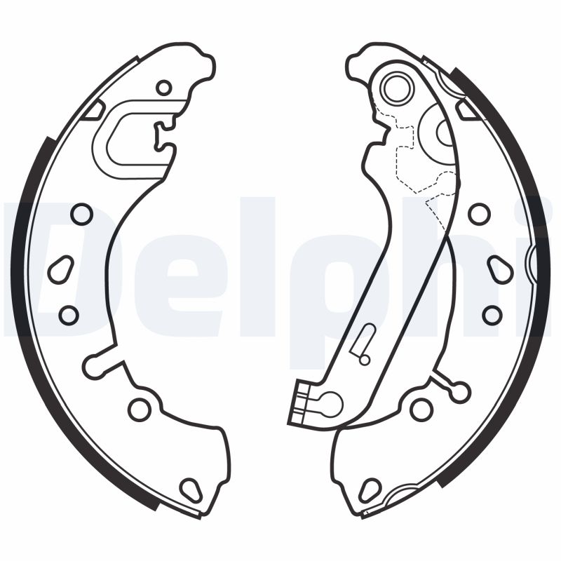 Комплект тормозных колодок   LS2151   DELPHI