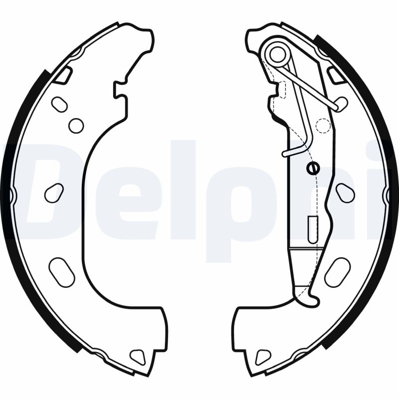 Комплект тормозных колодок   LS2167   DELPHI