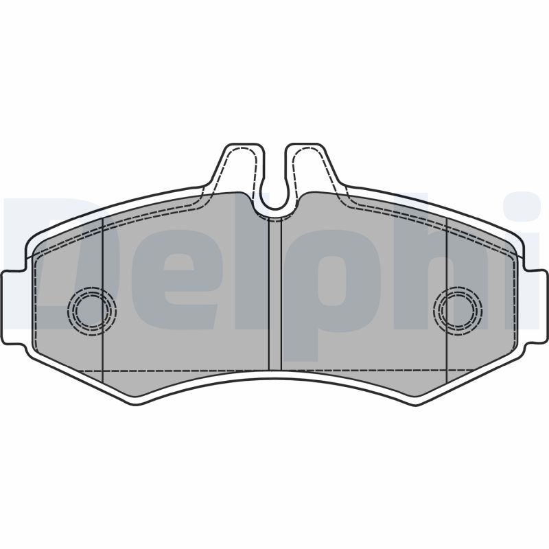Комплект тормозных колодок, дисковый тормоз   LP1425   DELPHI