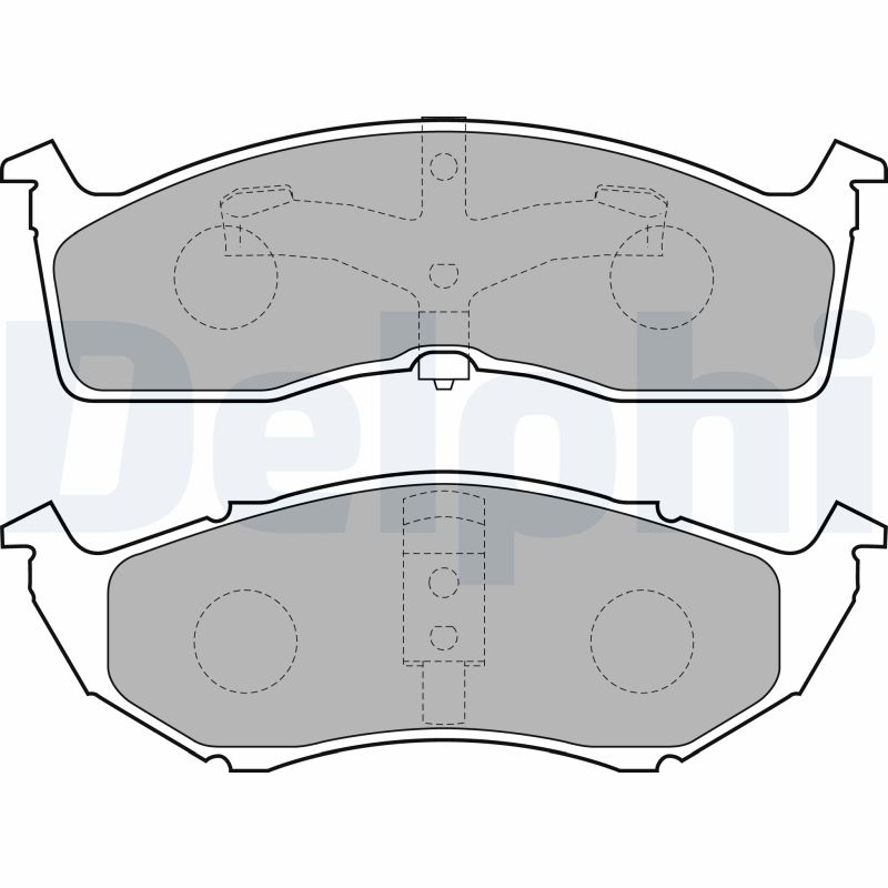 Комплект гальмівних накладок, дискове гальмо   LP1531   DELPHI