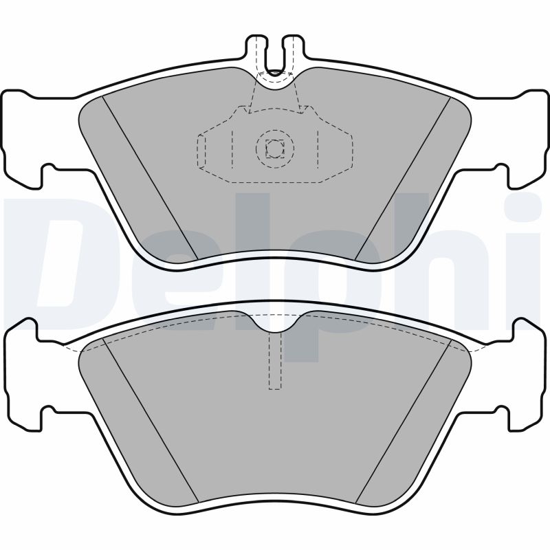 Комплект тормозных колодок, дисковый тормоз   LP1588   DELPHI