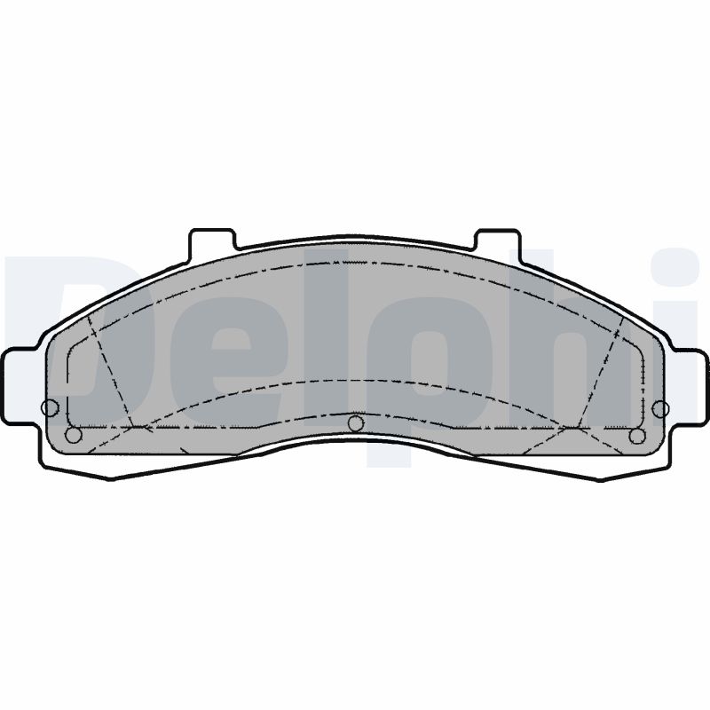 Комплект гальмівних накладок, дискове гальмо   LP1625   DELPHI