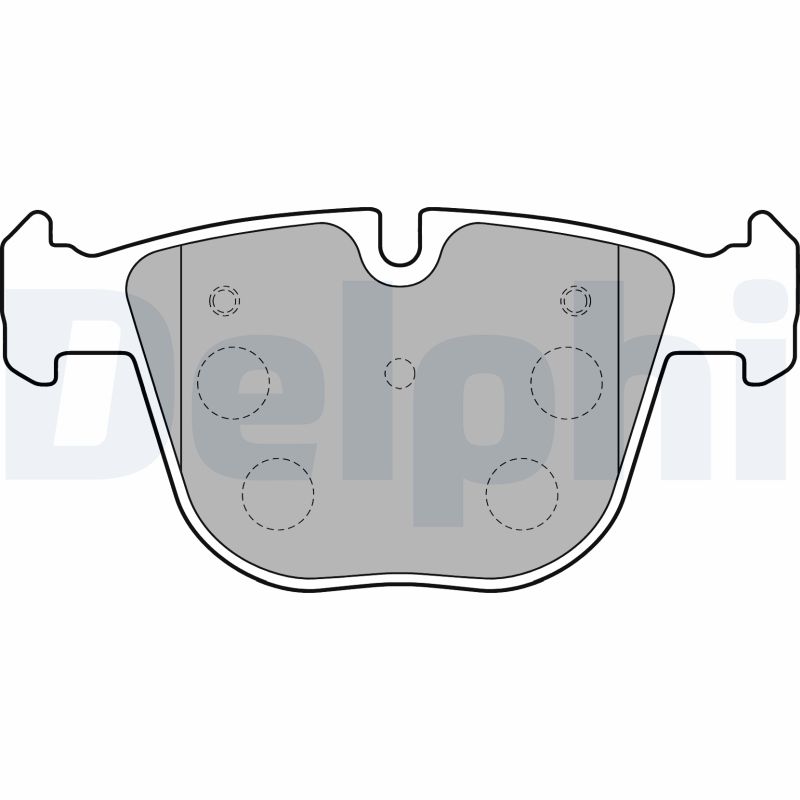 Комплект гальмівних накладок, дискове гальмо   LP1793   DELPHI