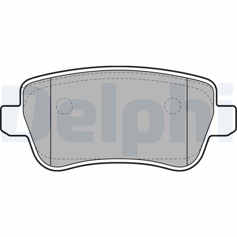Комплект гальмівних накладок, дискове гальмо, DELPHI LP1964 Комплект гальмівних накладок, дискове гальмо, DELPHI LP1964