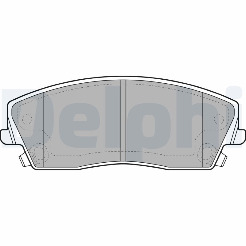 Комплект тормозных колодок, дисковый тормоз   LP2034   DELPHI