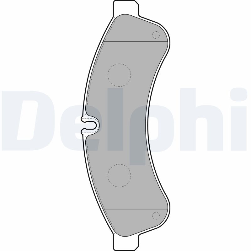 Комплект тормозных колодок, дисковый тормоз   LP2063   DELPHI