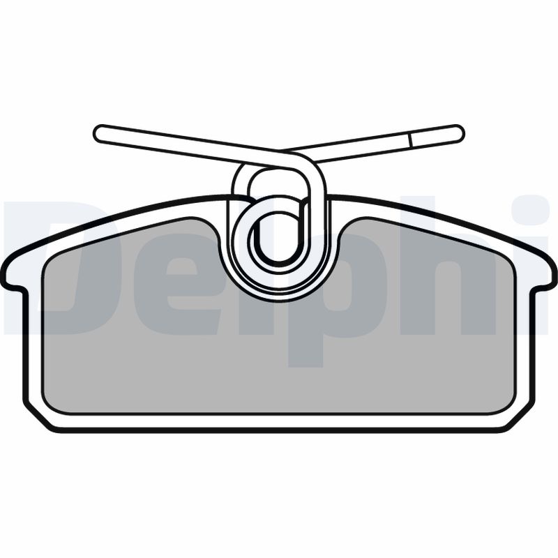 Комплект гальмівних накладок, дискове гальмо   LP3150   DELPHI
