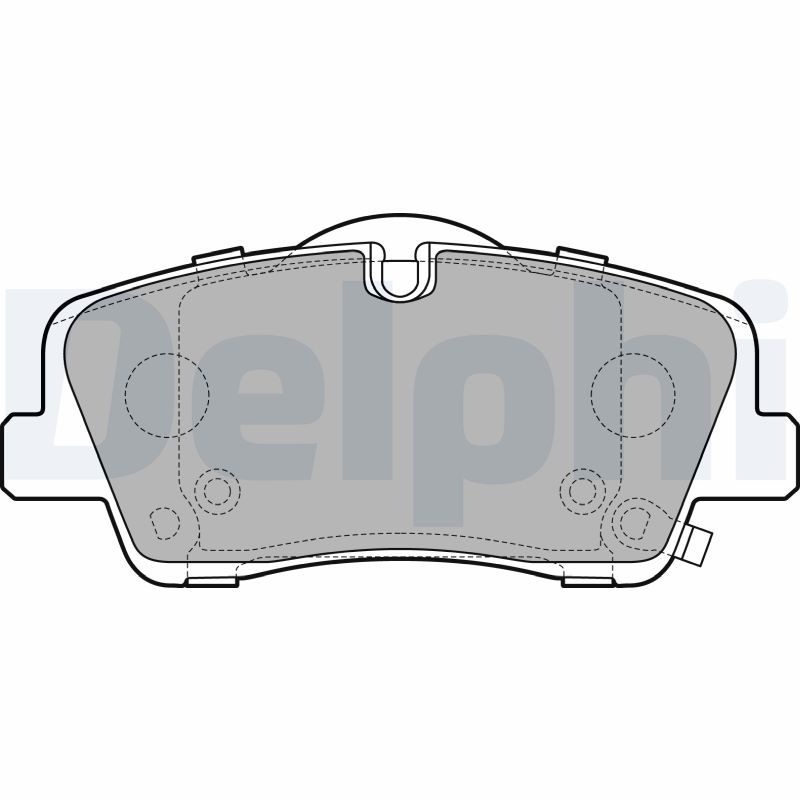 Комплект тормозных колодок, дисковый тормоз   LP3295   DELPHI