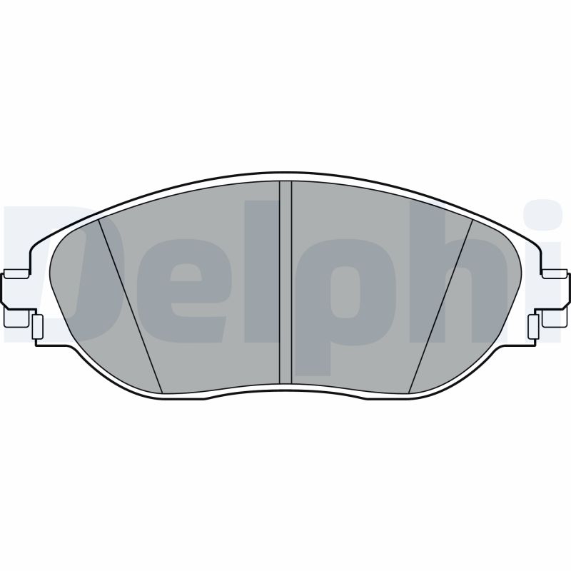 Комплект гальмівних накладок, дискове гальмо   LP3368   DELPHI