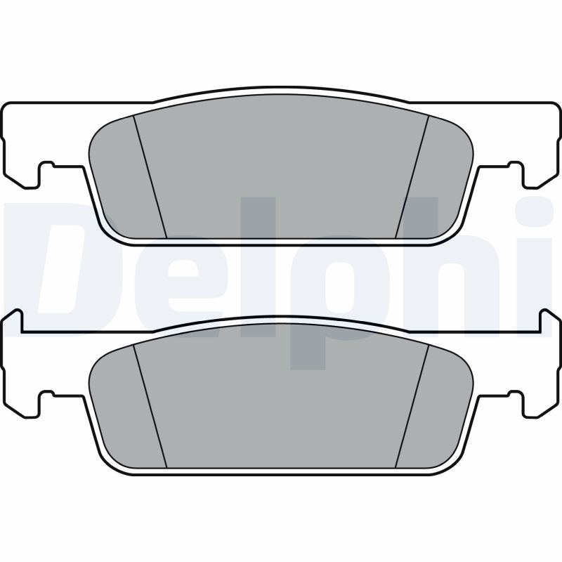 Комплект тормозных колодок, дисковый тормоз   LP3387   DELPHI