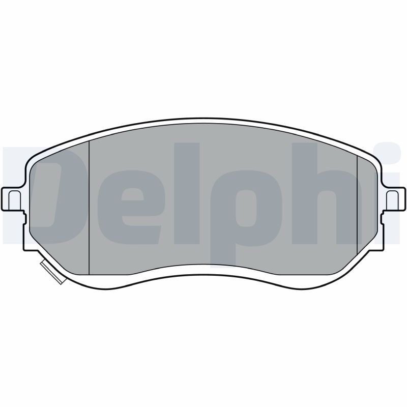 Комплект гальмівних накладок, дискове гальмо   LP3401   DELPHI