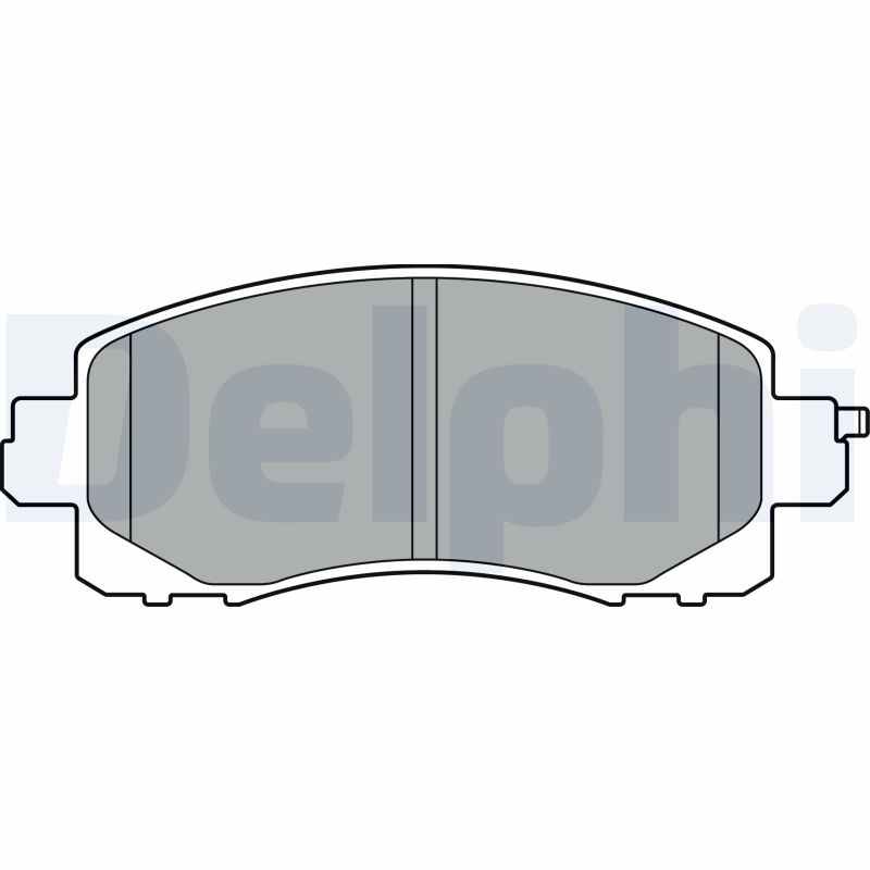 Комплект тормозных колодок, дисковый тормоз   LP3411   DELPHI