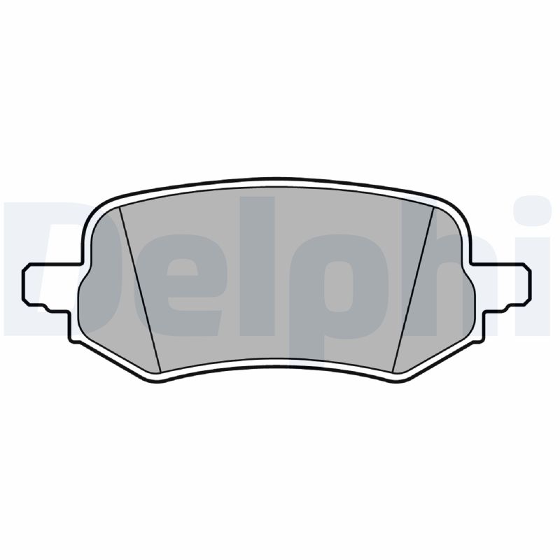 Комплект гальмівних накладок, дискове гальмо   LP3649   DELPHI