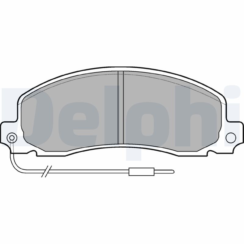 Комплект тормозных колодок, дисковый тормоз   LP504   DELPHI