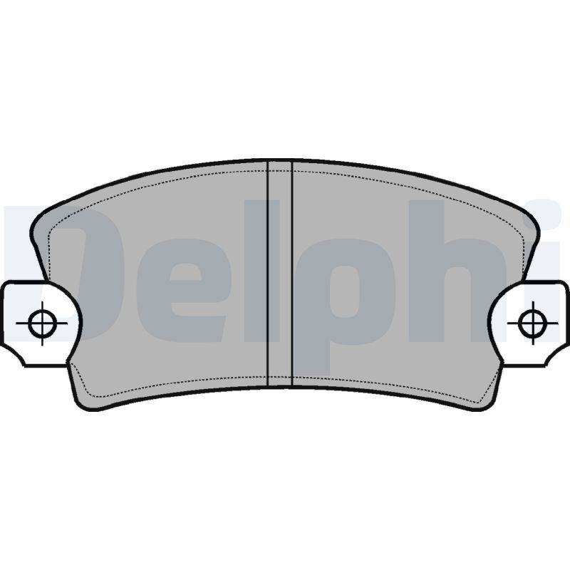 Комплект гальмівних накладок, дискове гальмо   LP56   DELPHI
