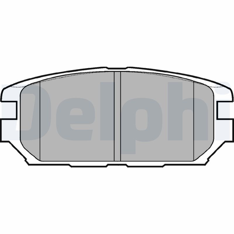 Комплект гальмівних накладок, дискове гальмо   LP921   DELPHI