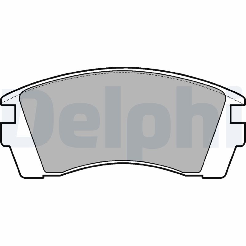 Комплект гальмівних накладок, дискове гальмо, DELPHI LP952 Комплект гальмівних накладок, дискове гальмо, DELPHI LP952