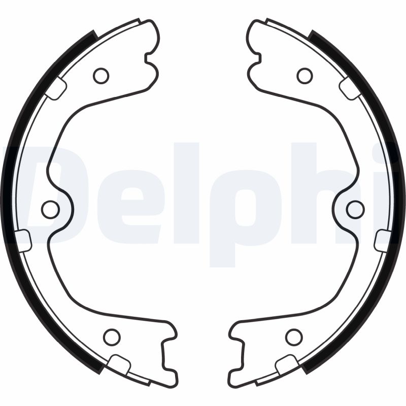 Комплект гальмівних колодок, стоянкове гальмо   LS2032   DELPHI