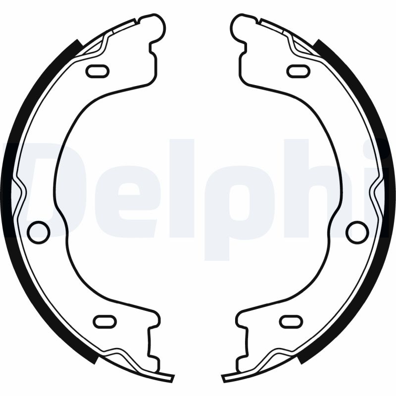 Комплект гальмівних колодок, стоянкове гальмо   LS2048   DELPHI