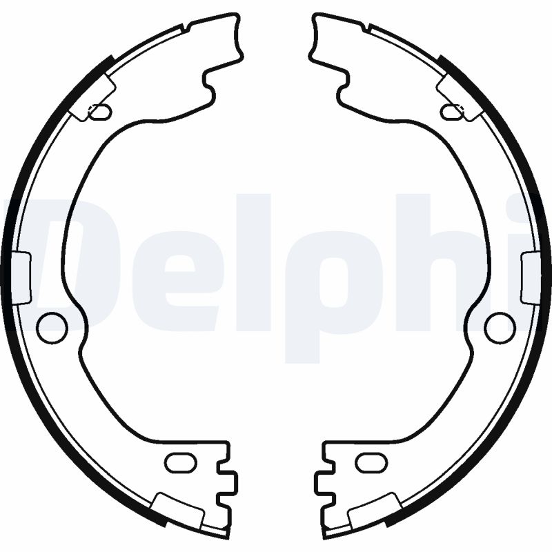 Комплект тормозных колодок, стояночная тормозная система   LS2119   DELPHI